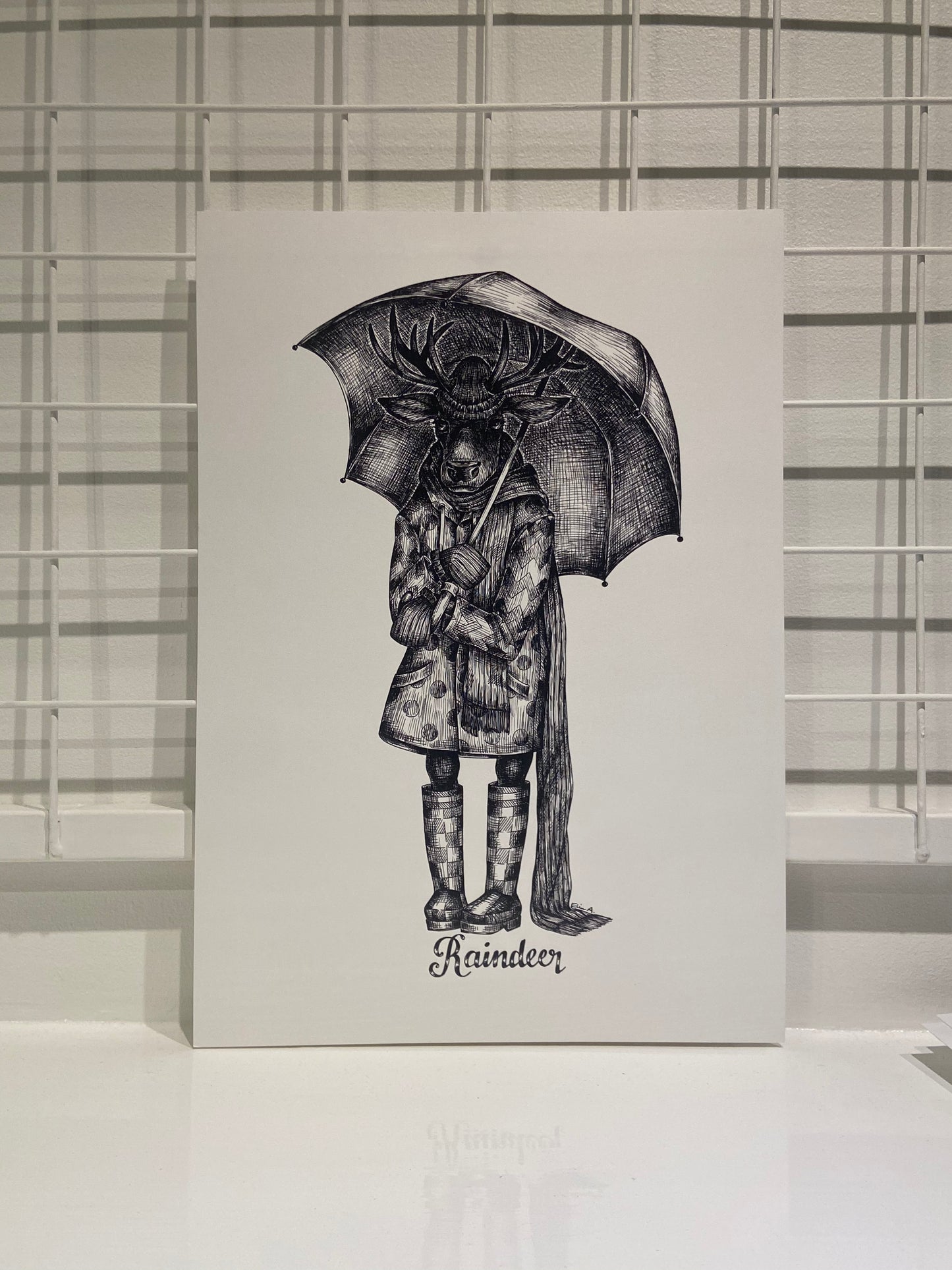 Print: Raindeer