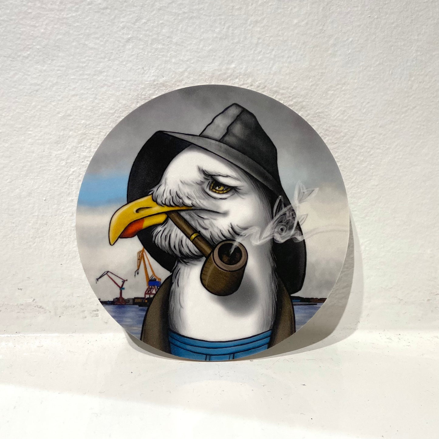 Glasunderlägg: Fiskarmås