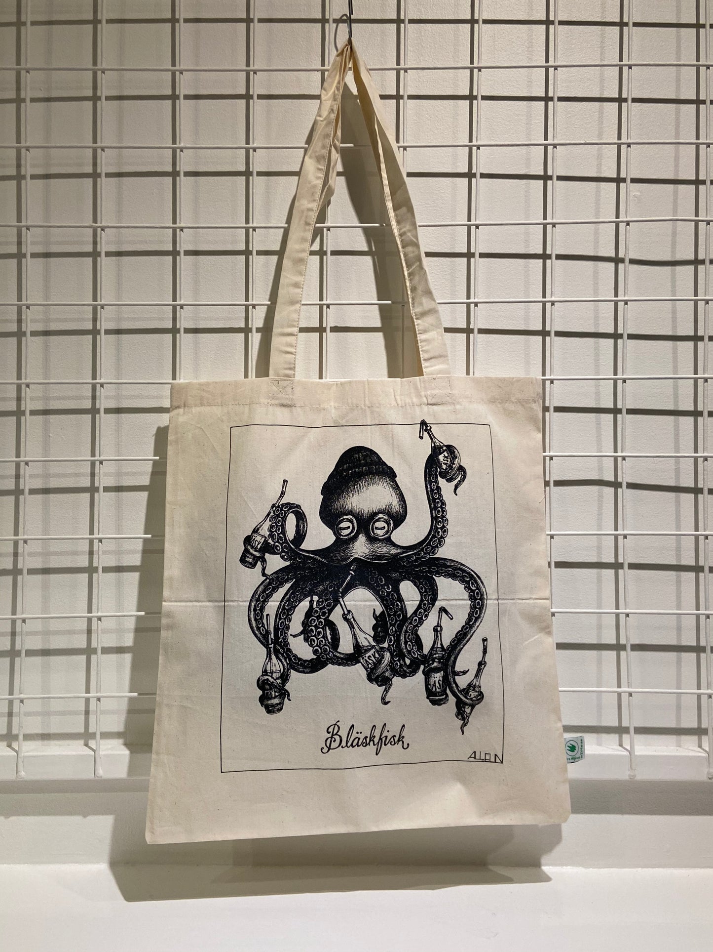 Tygkasse: Bläskfisk