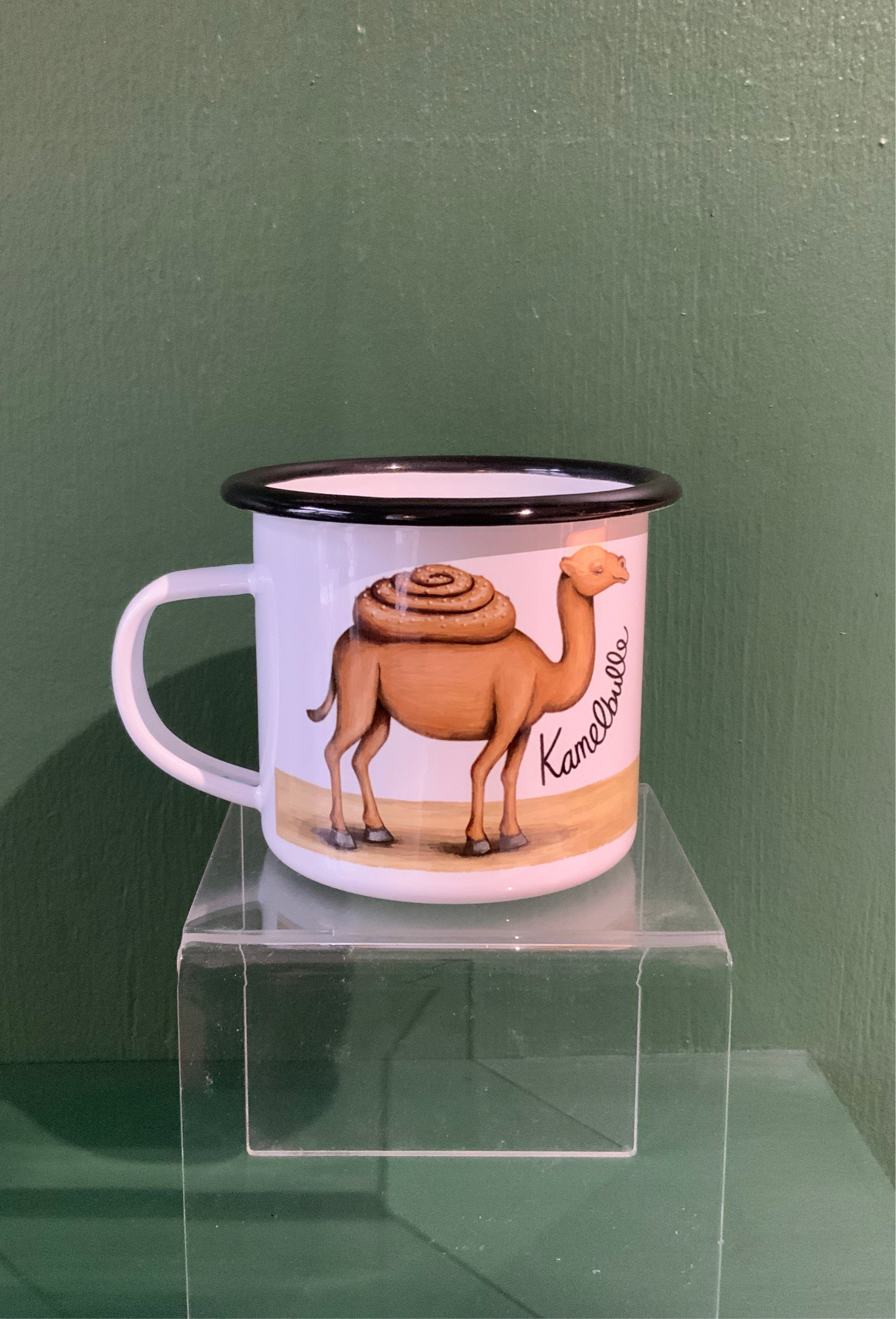 Emaljmugg: Kamelbulle