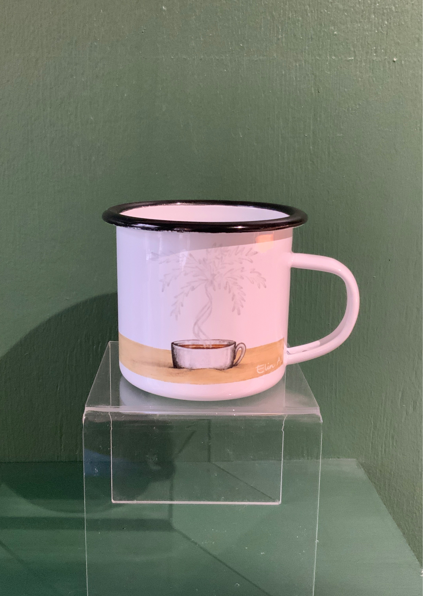 Emaljmugg: Kamelbulle