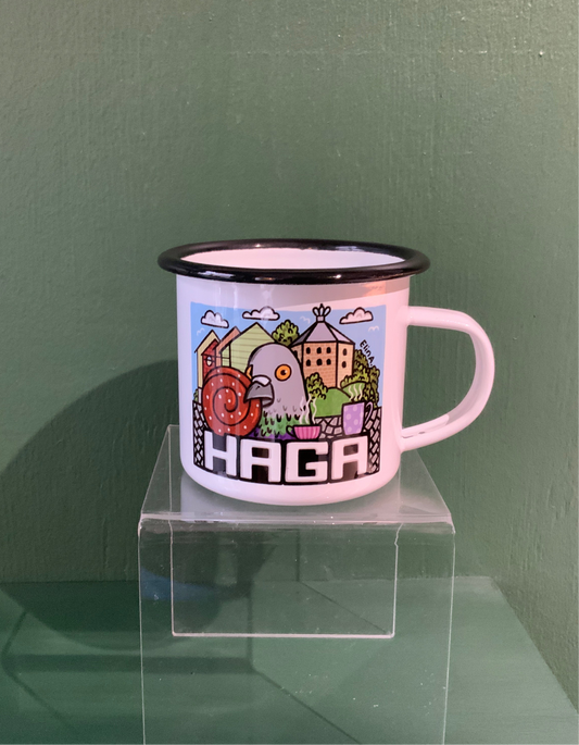 Emaljmugg: Haga