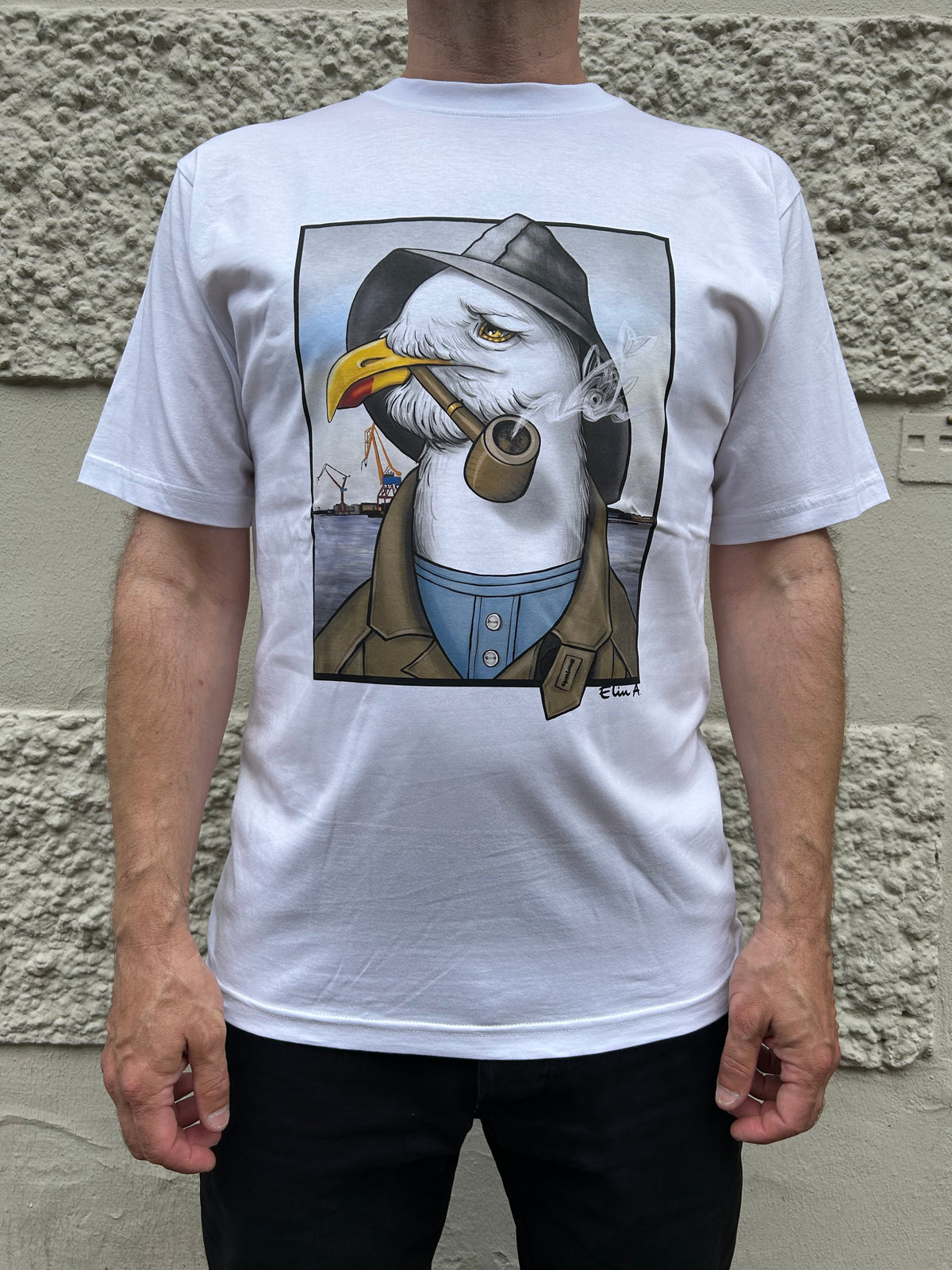 T-shirt: Fiskarmås